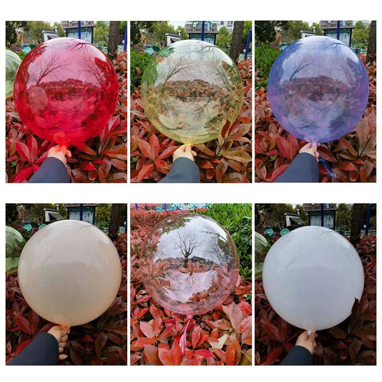 Farverig Crystal Bobo Balloon