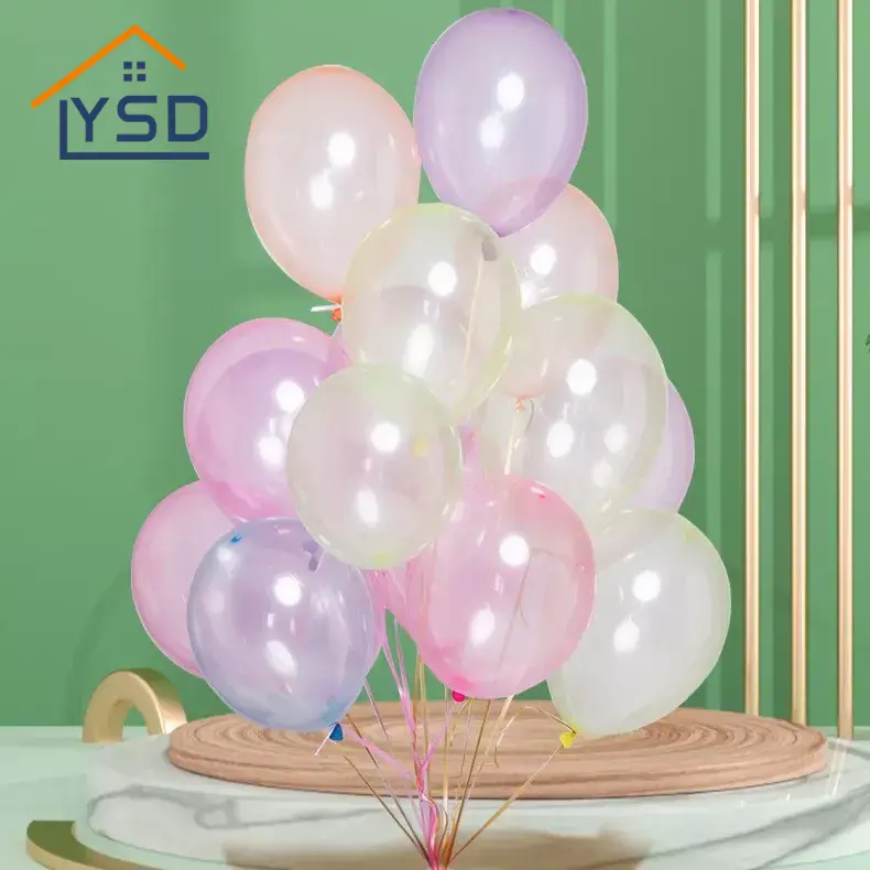 Farverig krystal latex ballon