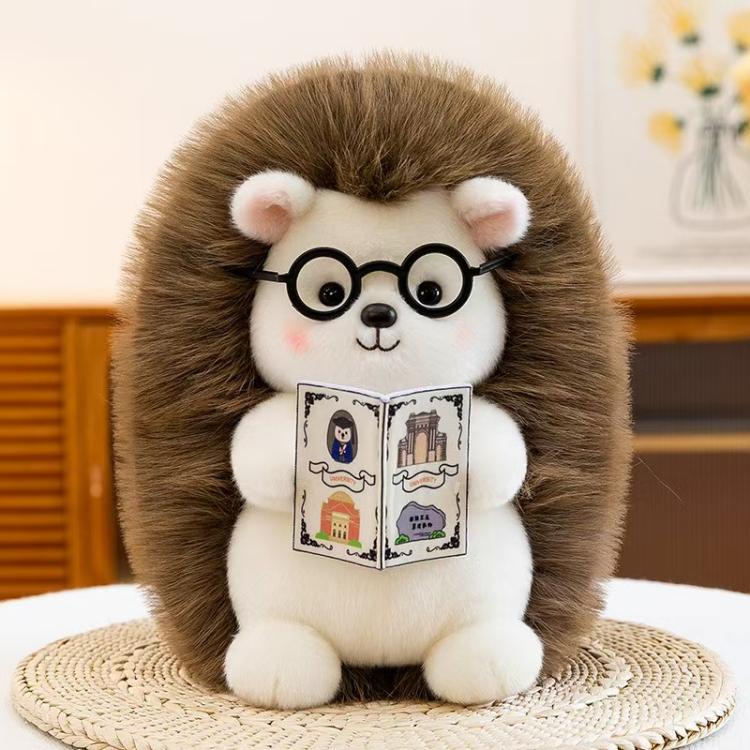 Hedgehog plush toy with glasses China